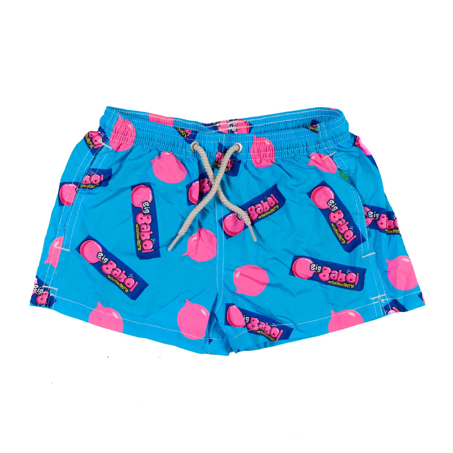 COSTUME BOXER AZZURRO CON STAMPE BIG BABOL - annameglio.com abbigliamento moda