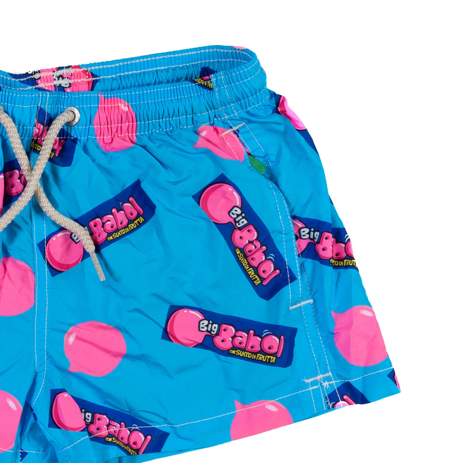 COSTUME BOXER AZZURRO CON STAMPE BIG BABOL - annameglio.com abbigliamento moda