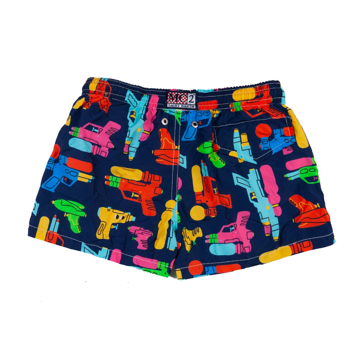 COSTUME BOXER WATER GAME BLU SCURO E MULTICOLOR - annameglio.com abbigliamento moda
