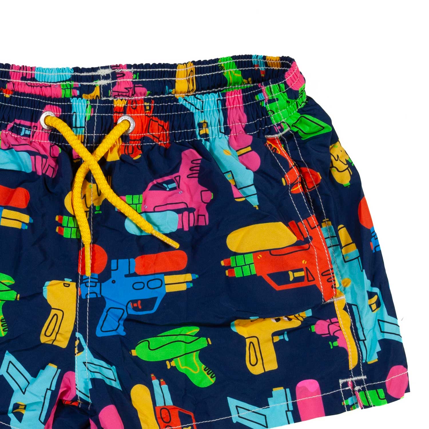 COSTUME BOXER WATER GAME BLU SCURO E MULTICOLOR - annameglio.com abbigliamento moda