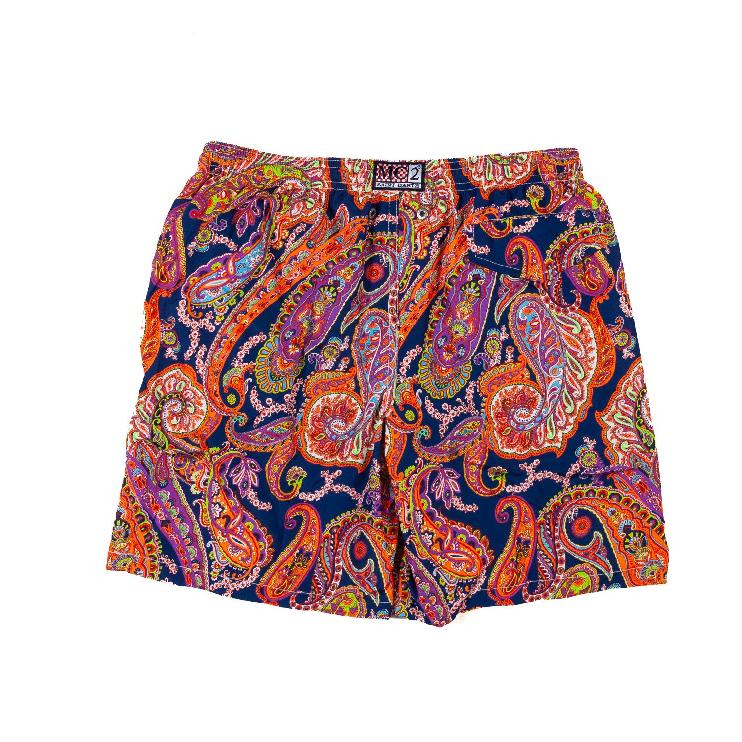 COSTUME BOXER PAISLEY BLU SCURO E MULTICOLOR - annameglio.com abbigliamento moda