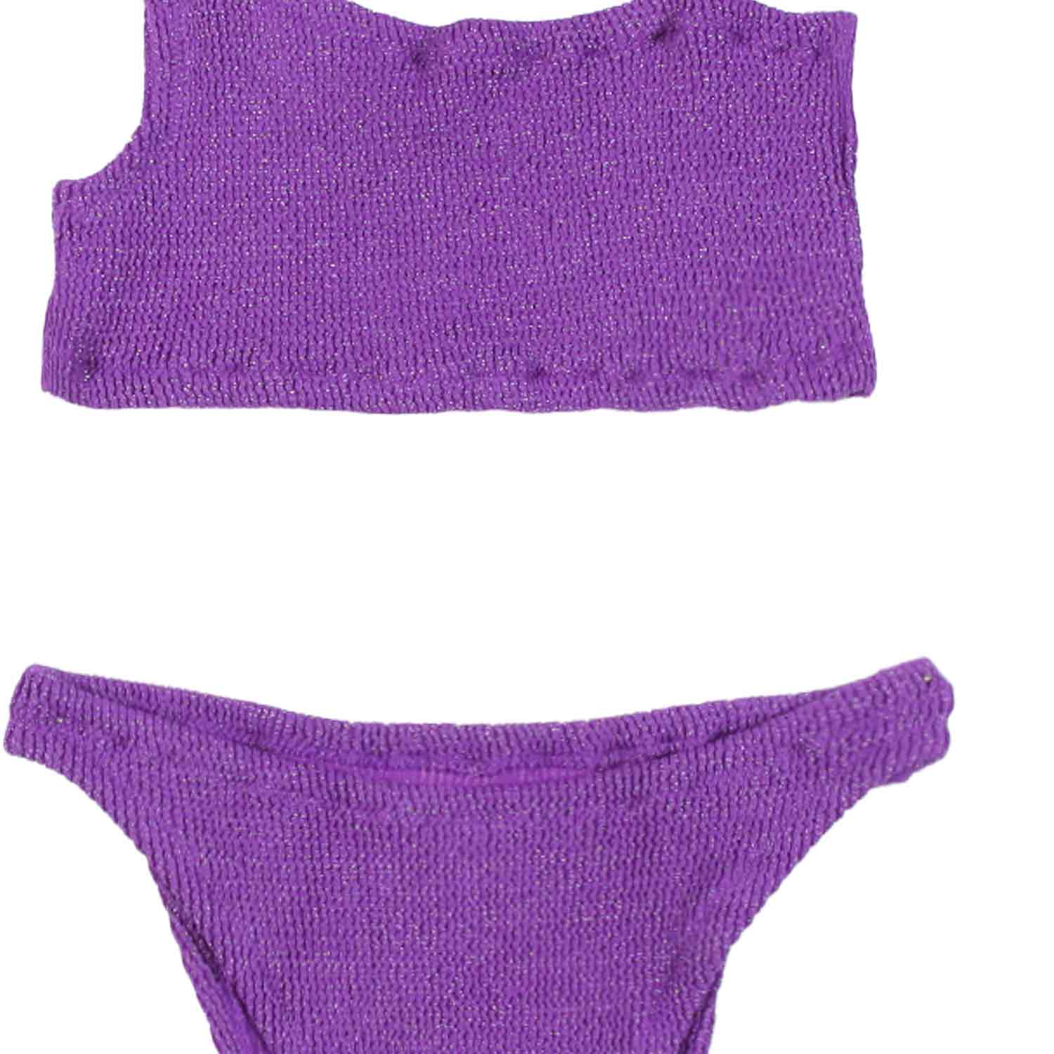 BIKINI VIVY CRINKLE LUREX VIOLA BAMBINA - annameglio.com abbigliamento moda