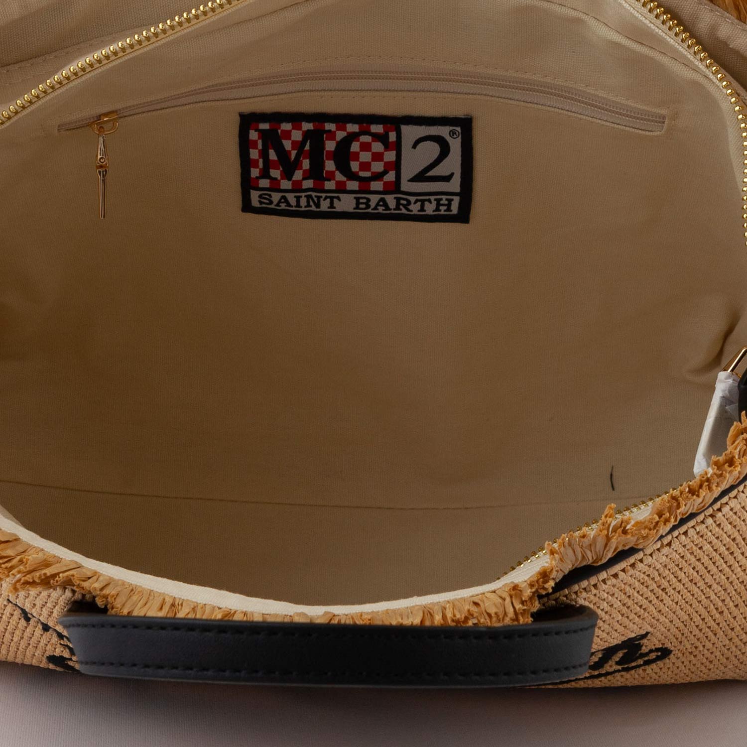 BORSA COLETTE STRAW BEIGE E NERA - annameglio.com abbigliamento moda