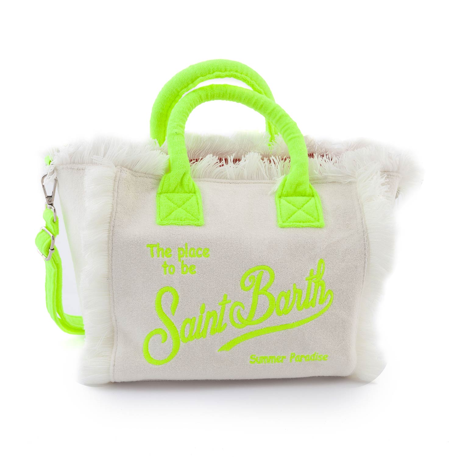 BORSA COLETTE SPONGE BIANCA E GIALLO FLUO - annameglio.com abbigliamento moda