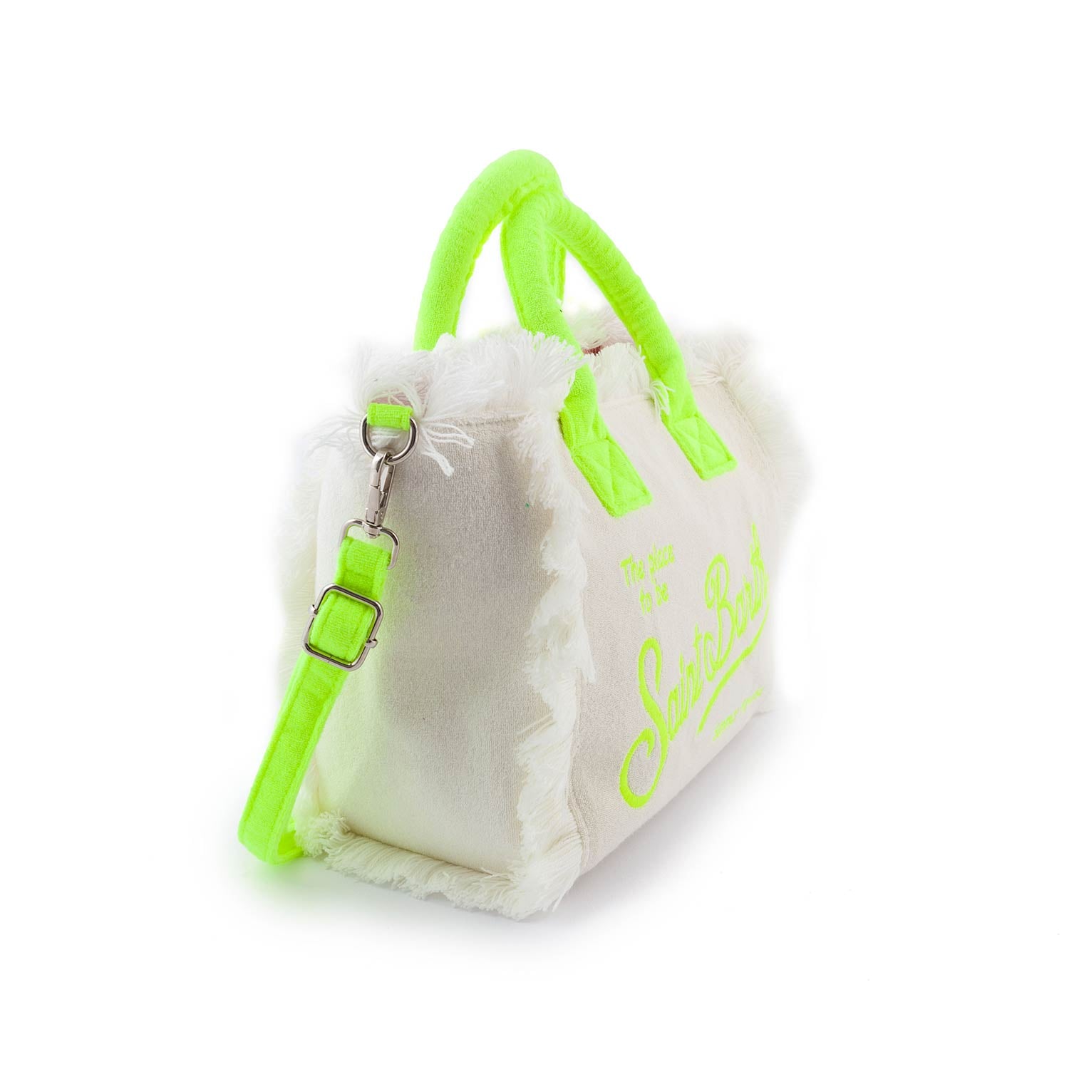 BORSA COLETTE SPONGE BIANCA E GIALLO FLUO - annameglio.com abbigliamento moda