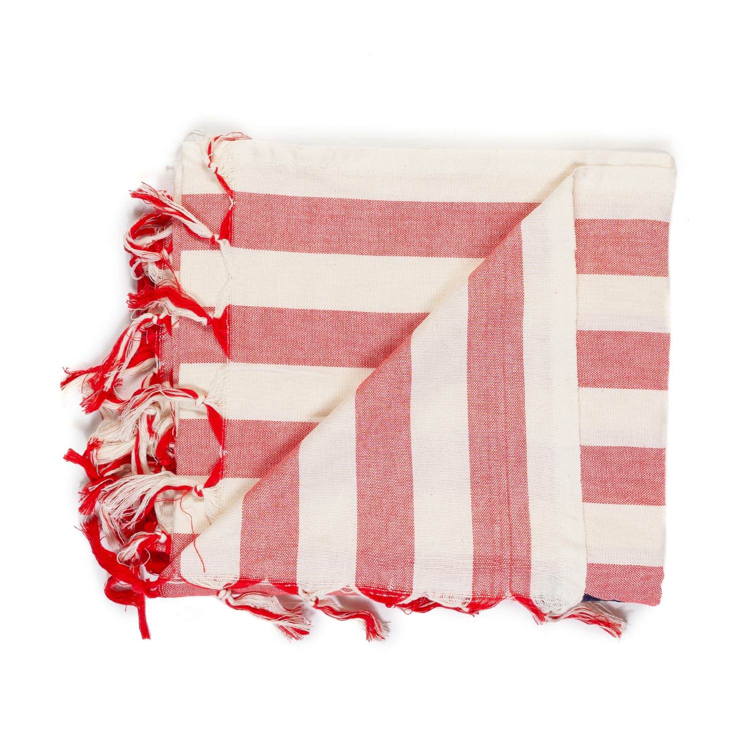 TELO MARE FOUTA BEACH CLUB PANNA E ROSSO - annameglio.com abbigliamento moda