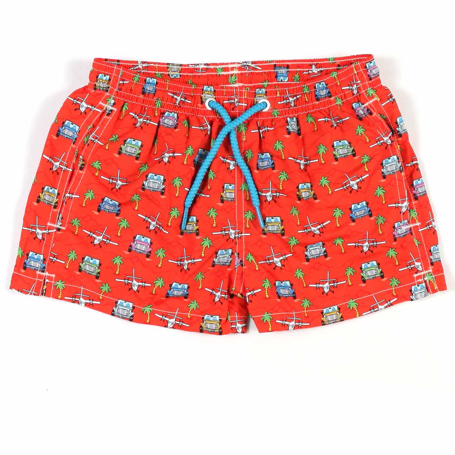 COSTUME BOXER MINI MOKE CAR ARANCIONE E MULTICOLOR - annameglio.com abbigliamento moda