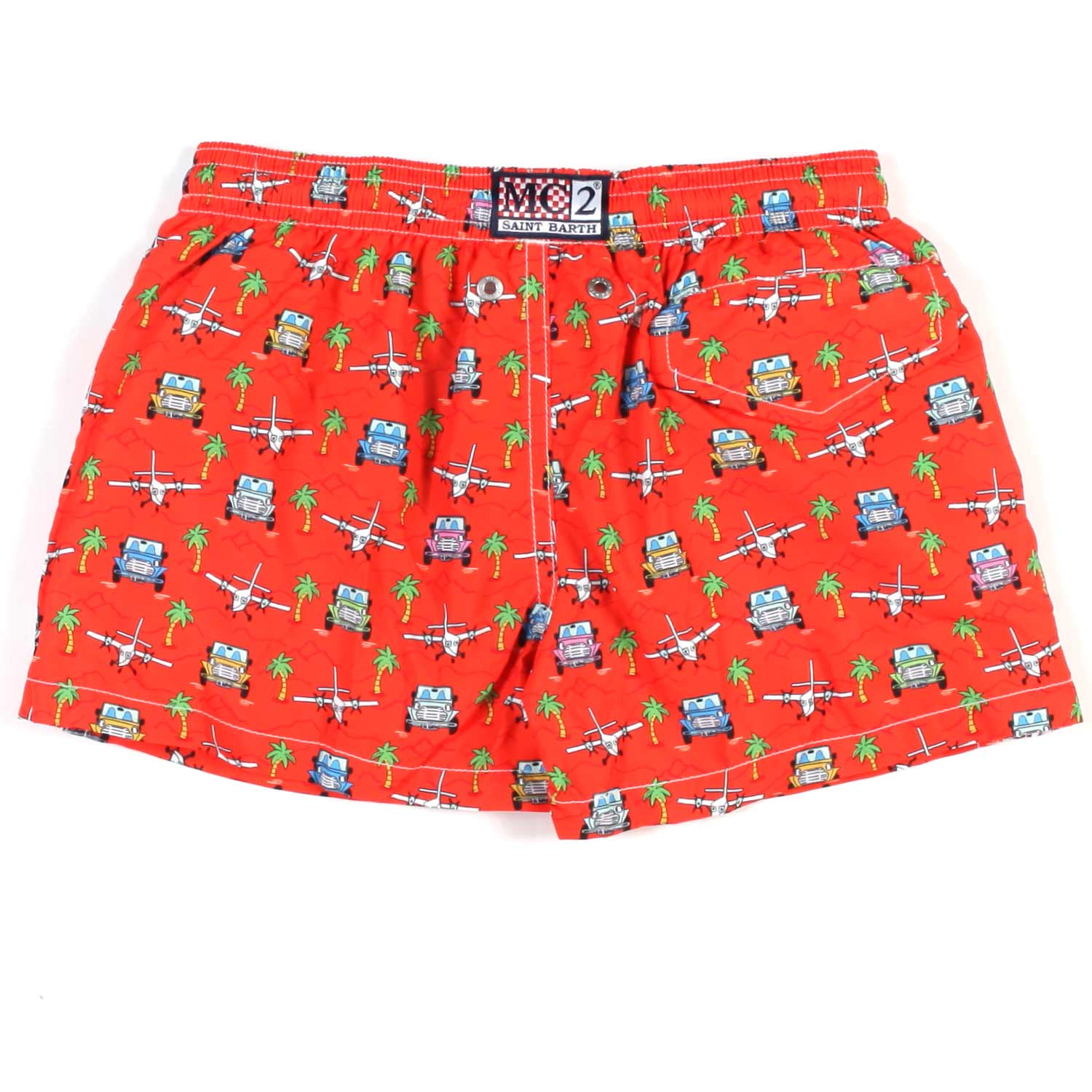 COSTUME BOXER MINI MOKE CAR ARANCIONE E MULTICOLOR - annameglio.com abbigliamento moda