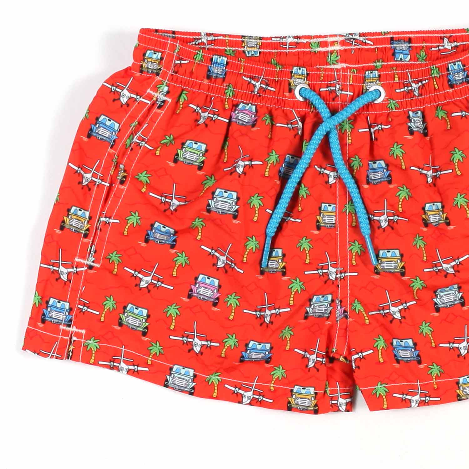 COSTUME BOXER MINI MOKE CAR ARANCIONE E MULTICOLOR - annameglio.com abbigliamento moda