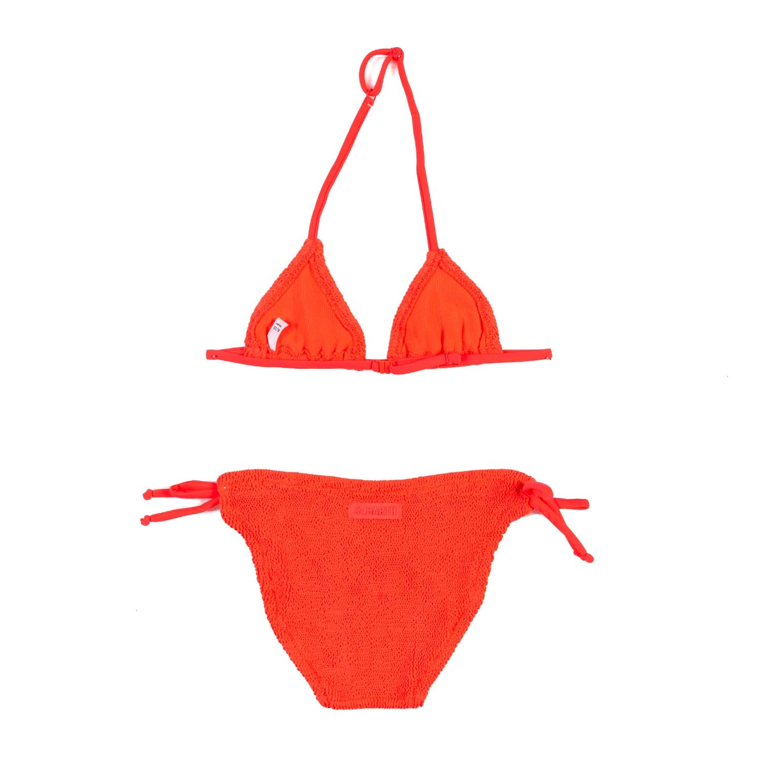 BIKINI HOLLY CRINKLE ROSSO ARANCIATO BAMBINA - annameglio.com abbigliamento moda