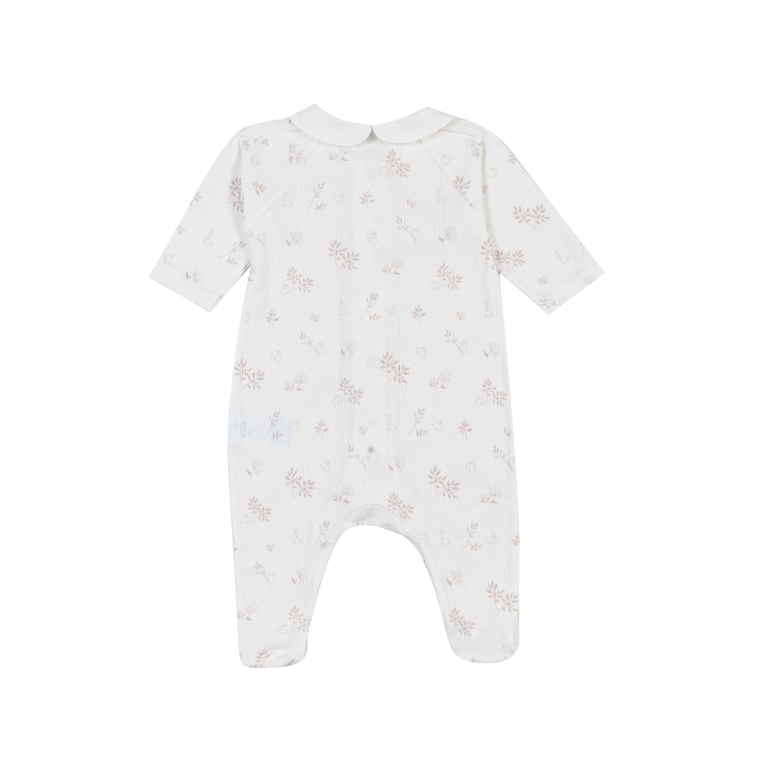 TUTINA BIANCA CON DECORAZIONI NOCCIOLA NEONATA - annameglio.com abbigliamento moda