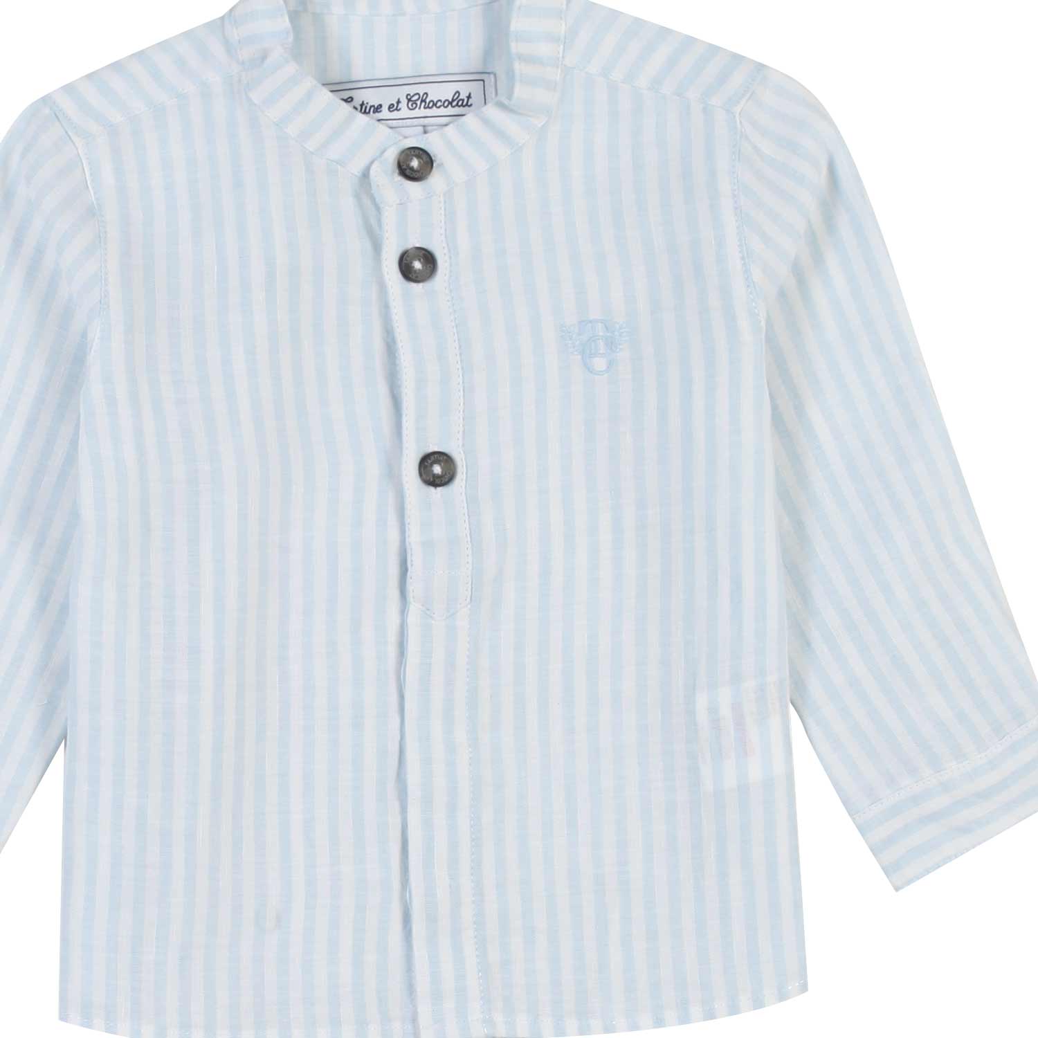 Camicia in lino a tre bottoni - annameglio.com abbigliamento moda