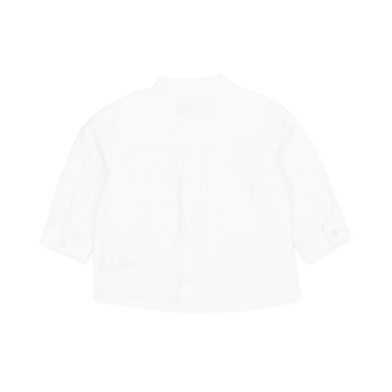 CAMICIA COREANA DI LINO BIANCA BIMBO E NEONATO - annameglio.com abbigliamento moda