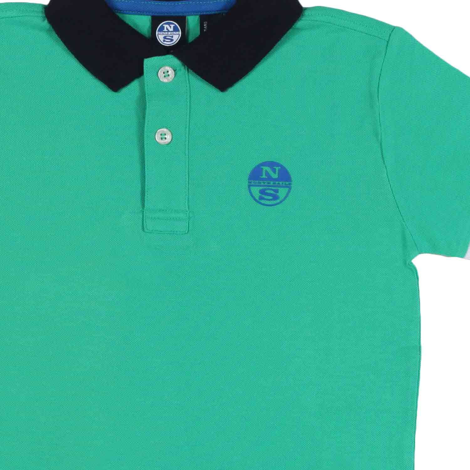 POLO VERDE BRILLANTE E BLU BAMBINO E RAGAZZO - annameglio.com abbigliamento moda