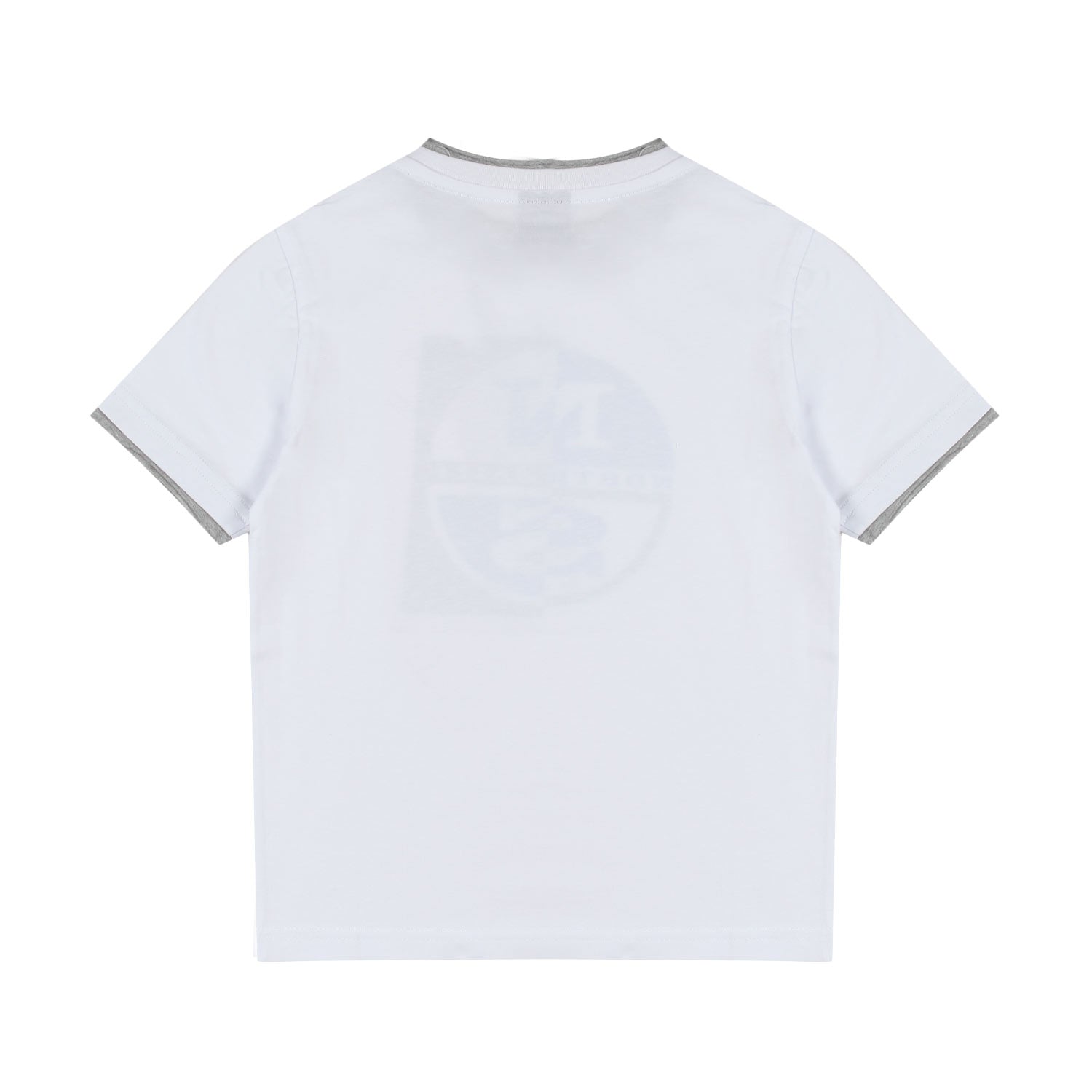 T-SHIRT BIANCA CON MAXI LOGO BLU BAMBINO E RAGAZZO - annameglio.com abbigliamento moda