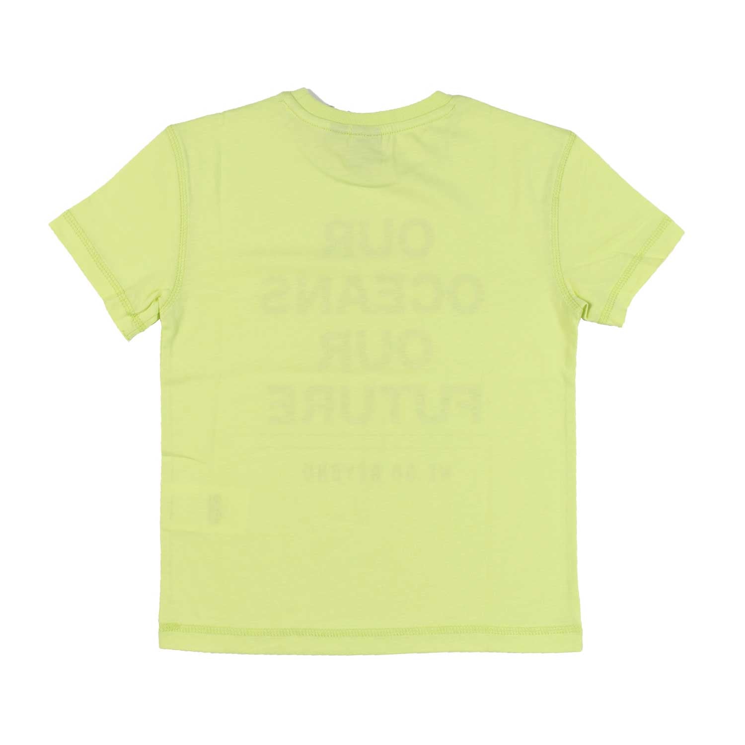 T-SHIRT GIALLO CITRINE CON LETTERING NERO - annameglio.com abbigliamento moda