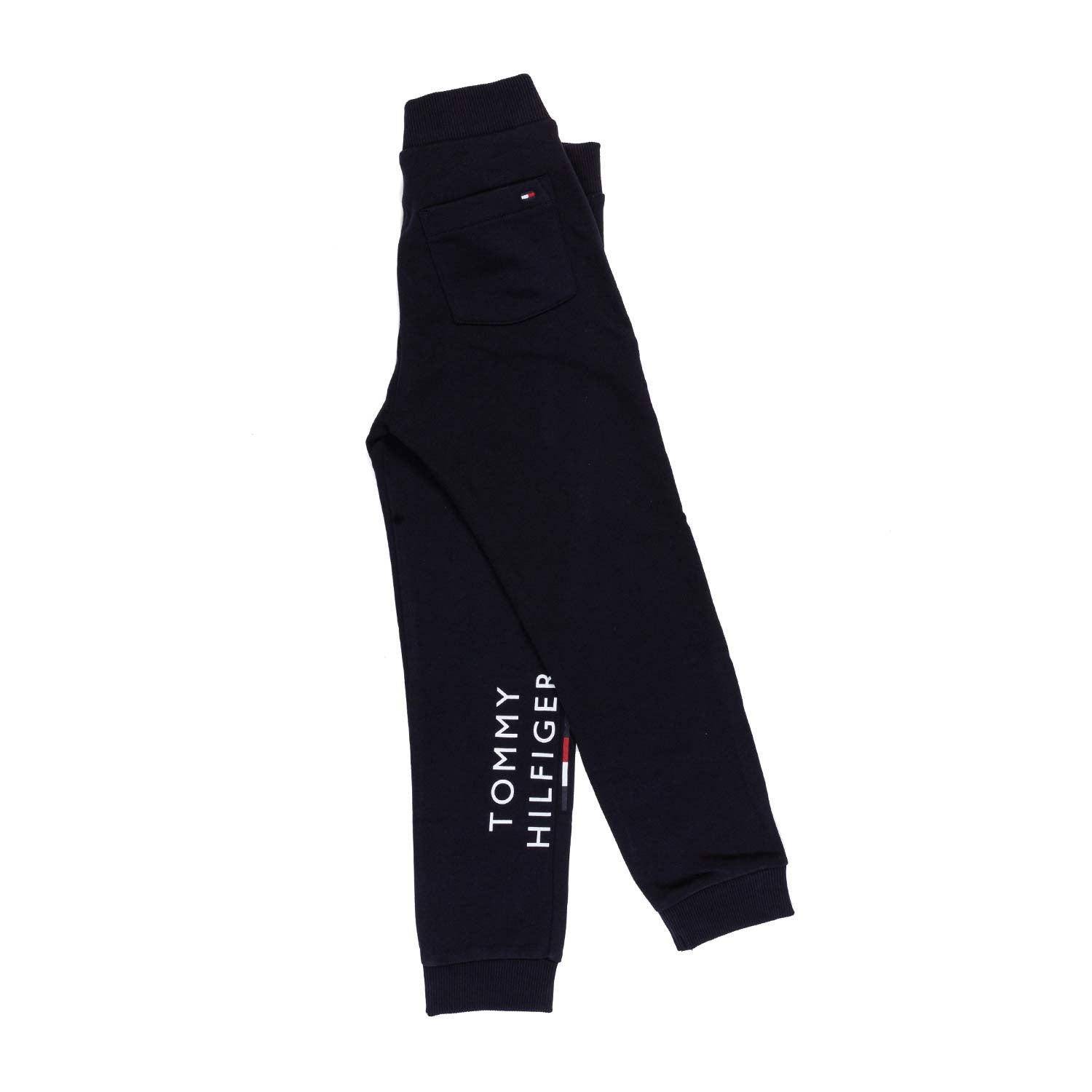 PANTALONE FELPA BLU NAVY CON LOGO BIANCO - annameglio.com abbigliamento moda