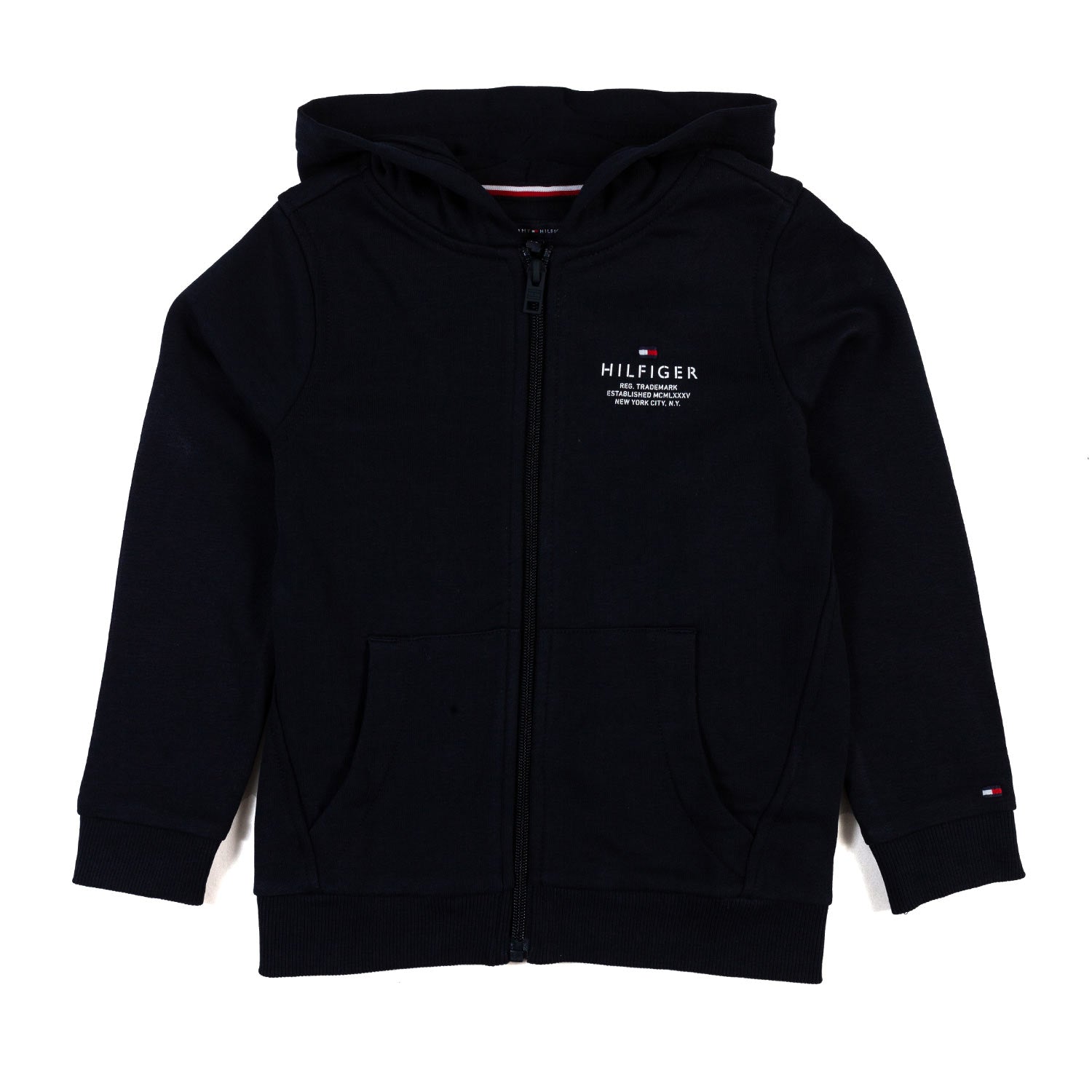 FELPA BLU CON CAPPUCCIO E LOGO SUL RETRO - annameglio.com abbigliamento moda