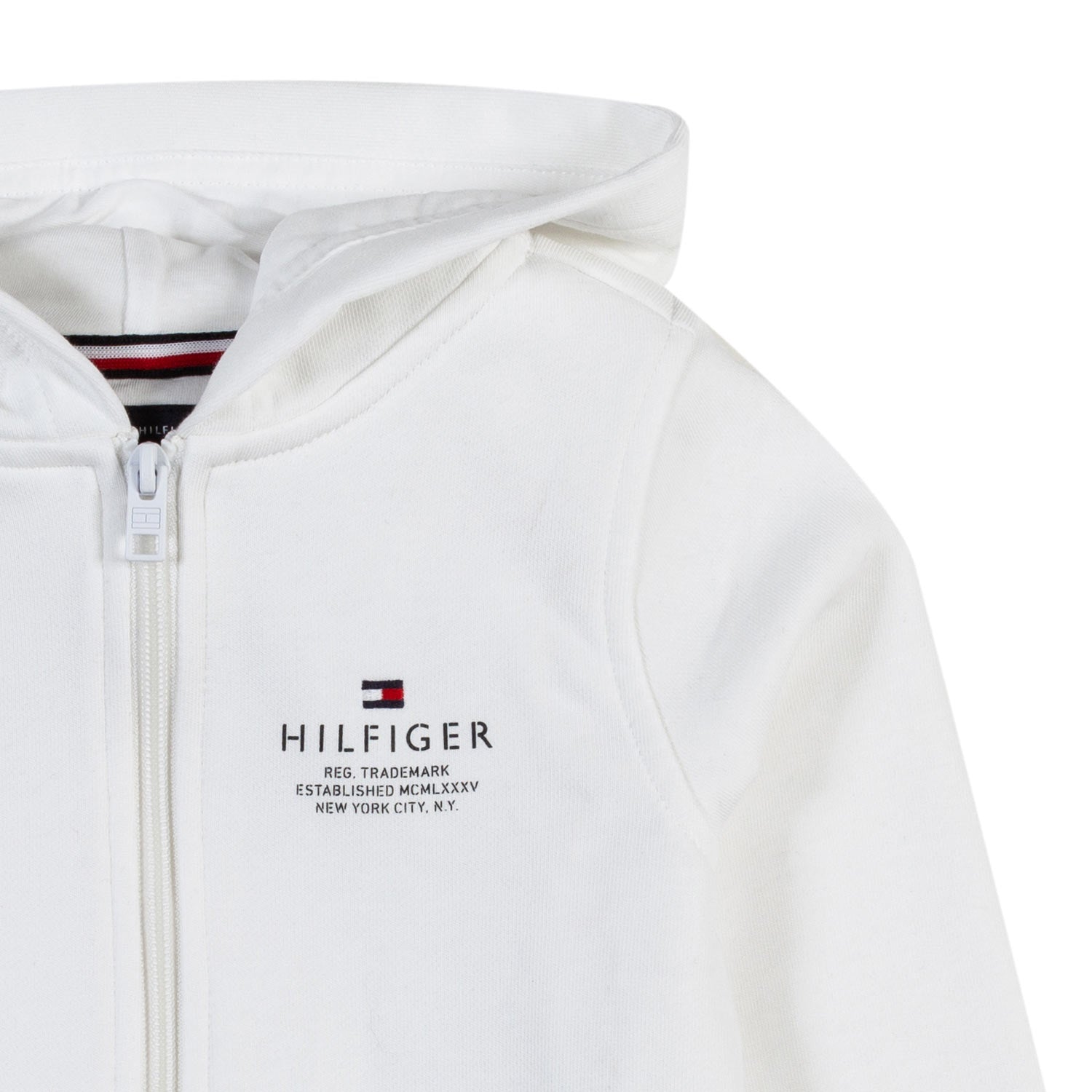 Felpa bianca con logo sul retro e cappuccio - annameglio.com abbigliamento moda