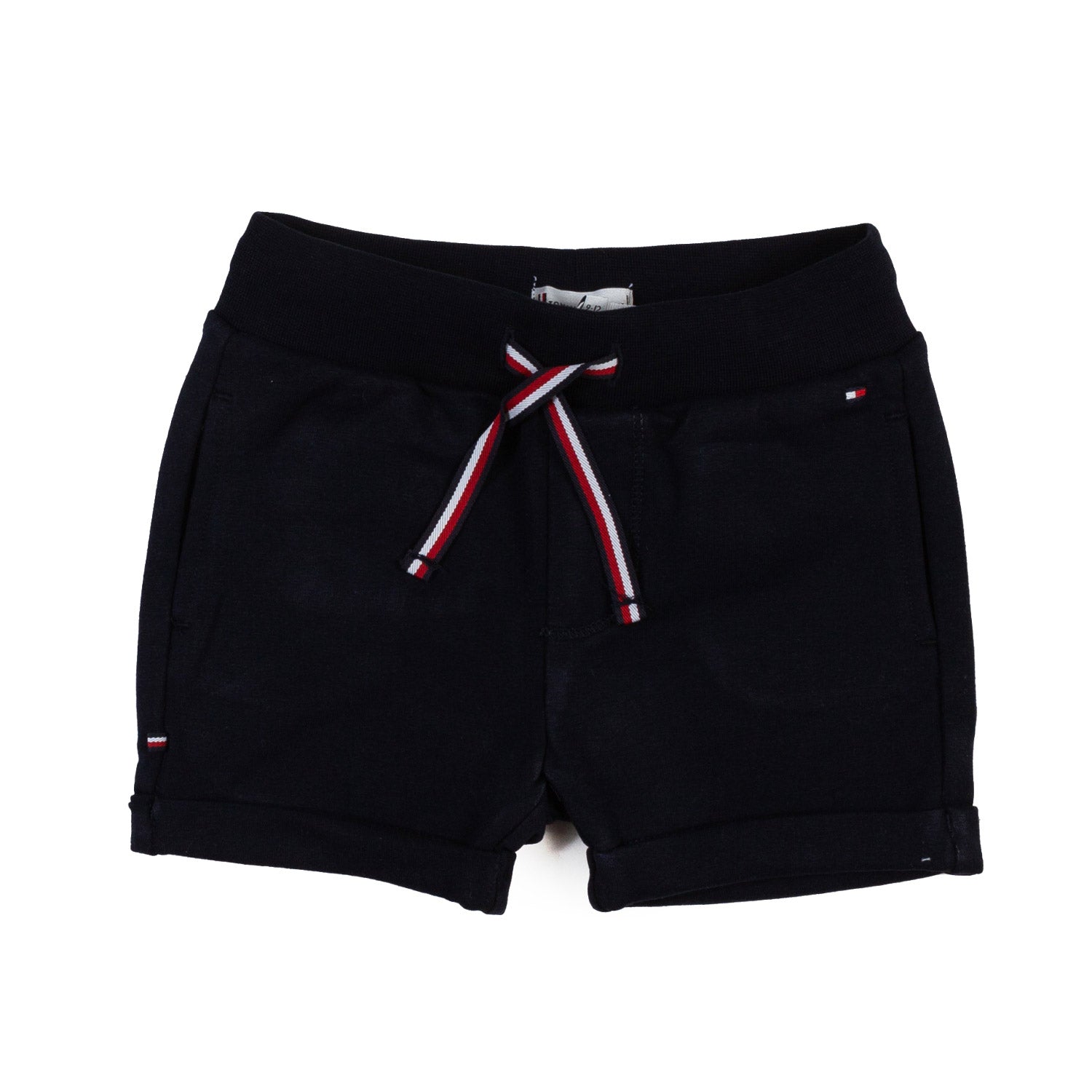 NAVY BLUE SHORTS WITH TRICOLOR COULISSE - annameglio.com abbigliamento moda