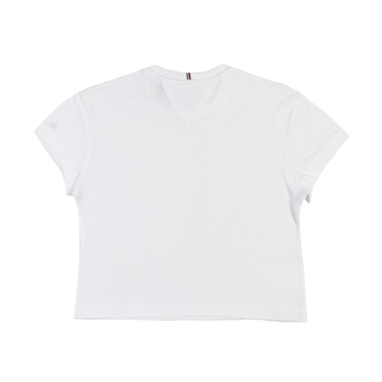 T-shirt crop bianca con logo - annameglio.com abbigliamento moda