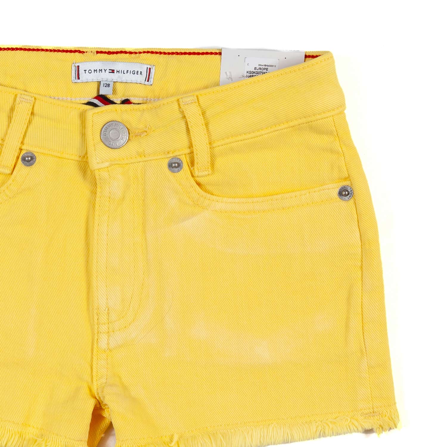 PANTALONCINI gialli IN DENIM ELASTICIZZATO - annameglio.com abbigliamento moda