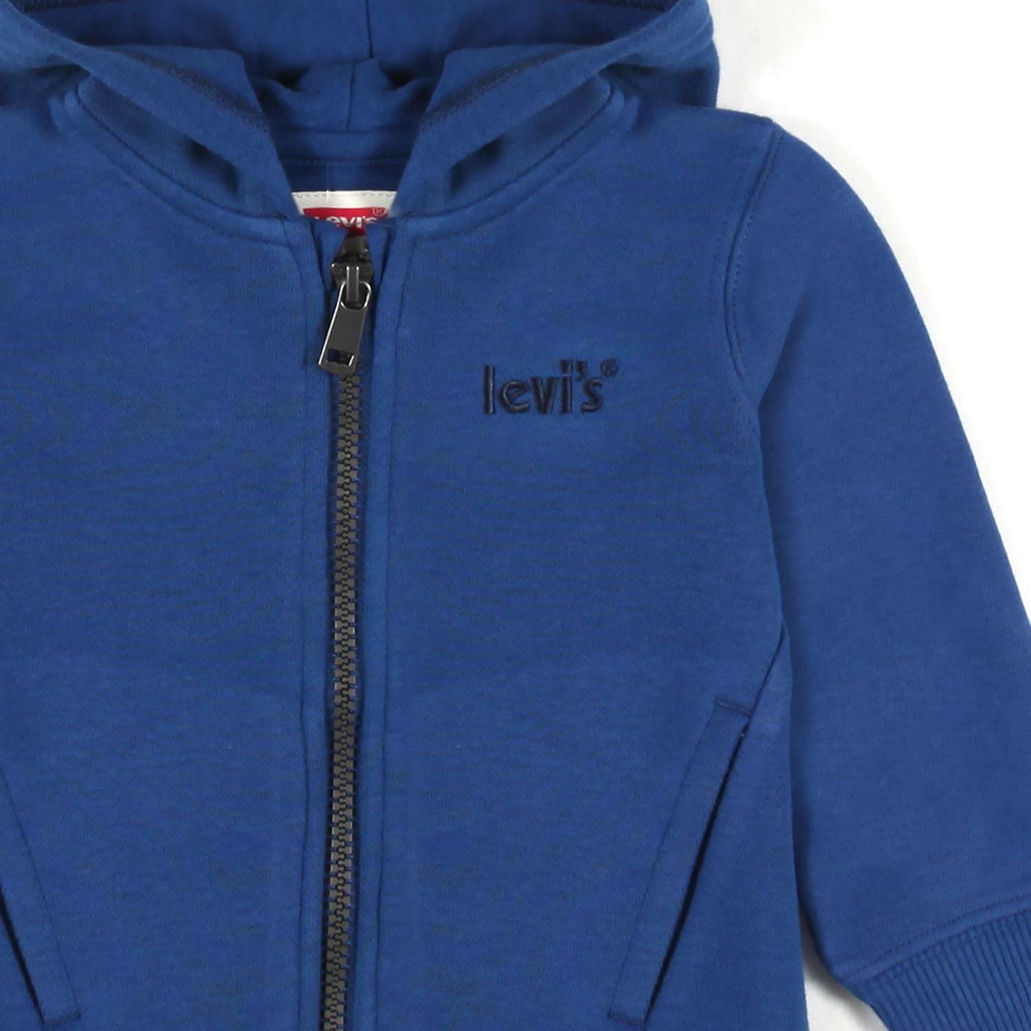 FELPA HOODIE BLU CON LOGO RICAMATO BIMBO E BIMBA - annameglio.com abbigliamento moda