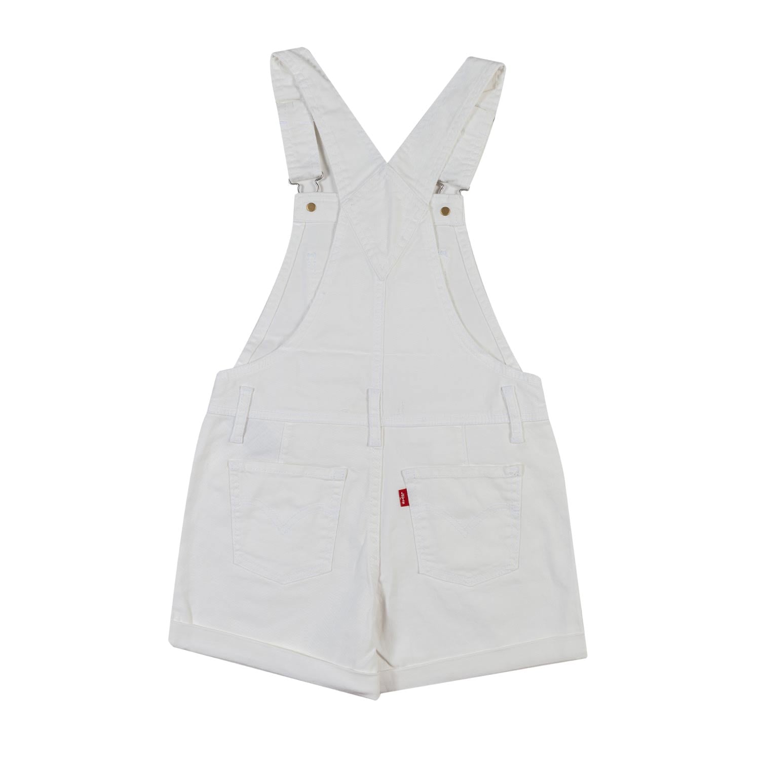 SALOPETTE PANTALONCINO DENIM BIANCA BAMBINA - annameglio.com abbigliamento moda