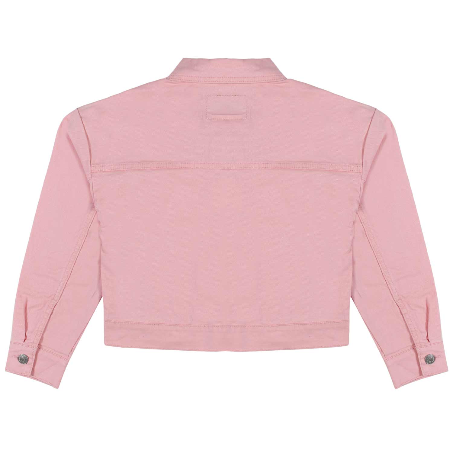 GIACCA CROPPED DENIM ROSA BAMBINA - annameglio.com abbigliamento moda