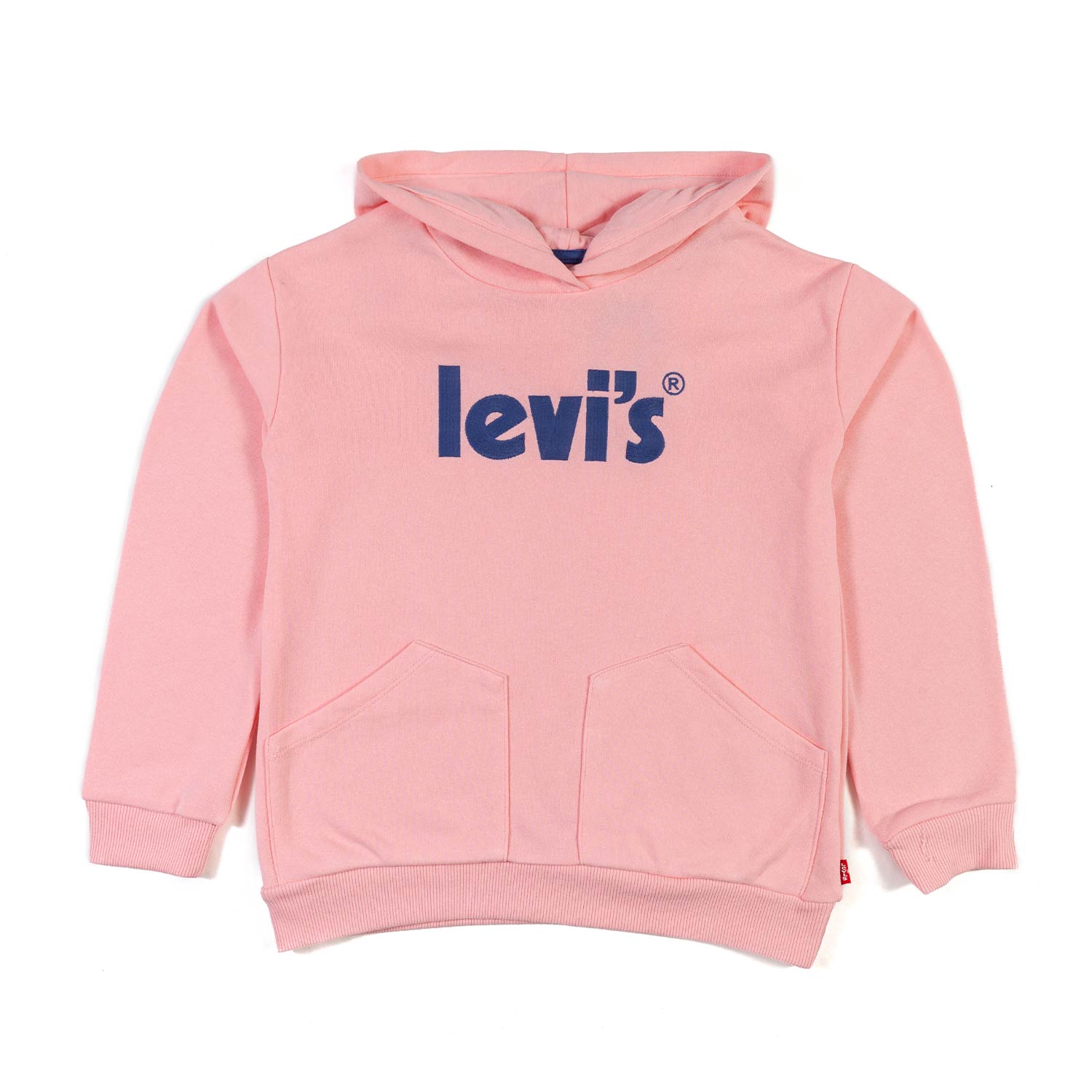 FELPA HOODIE ROSA CON LOGO BLU BAMBINA - annameglio.com abbigliamento moda