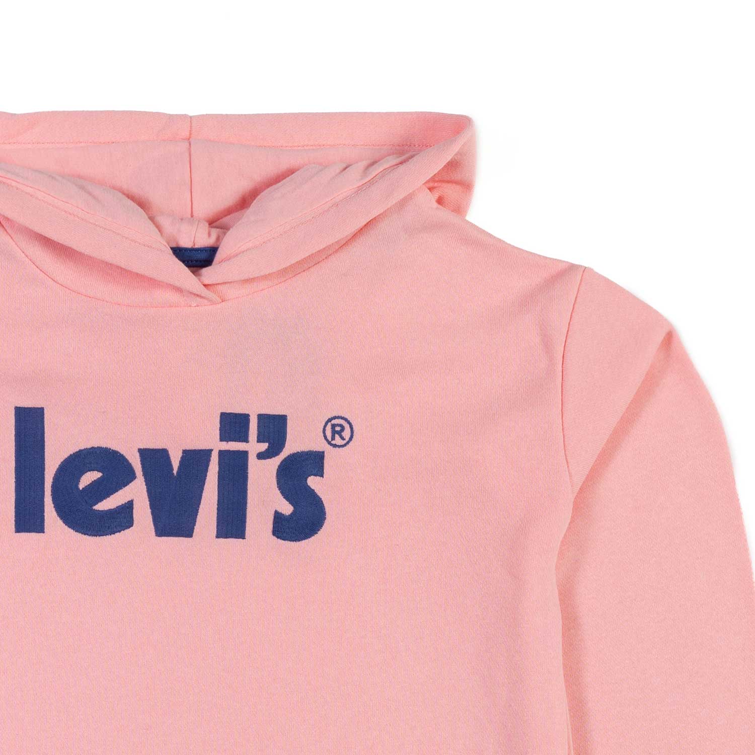 FELPA HOODIE ROSA CON LOGO BLU BAMBINA - annameglio.com abbigliamento moda