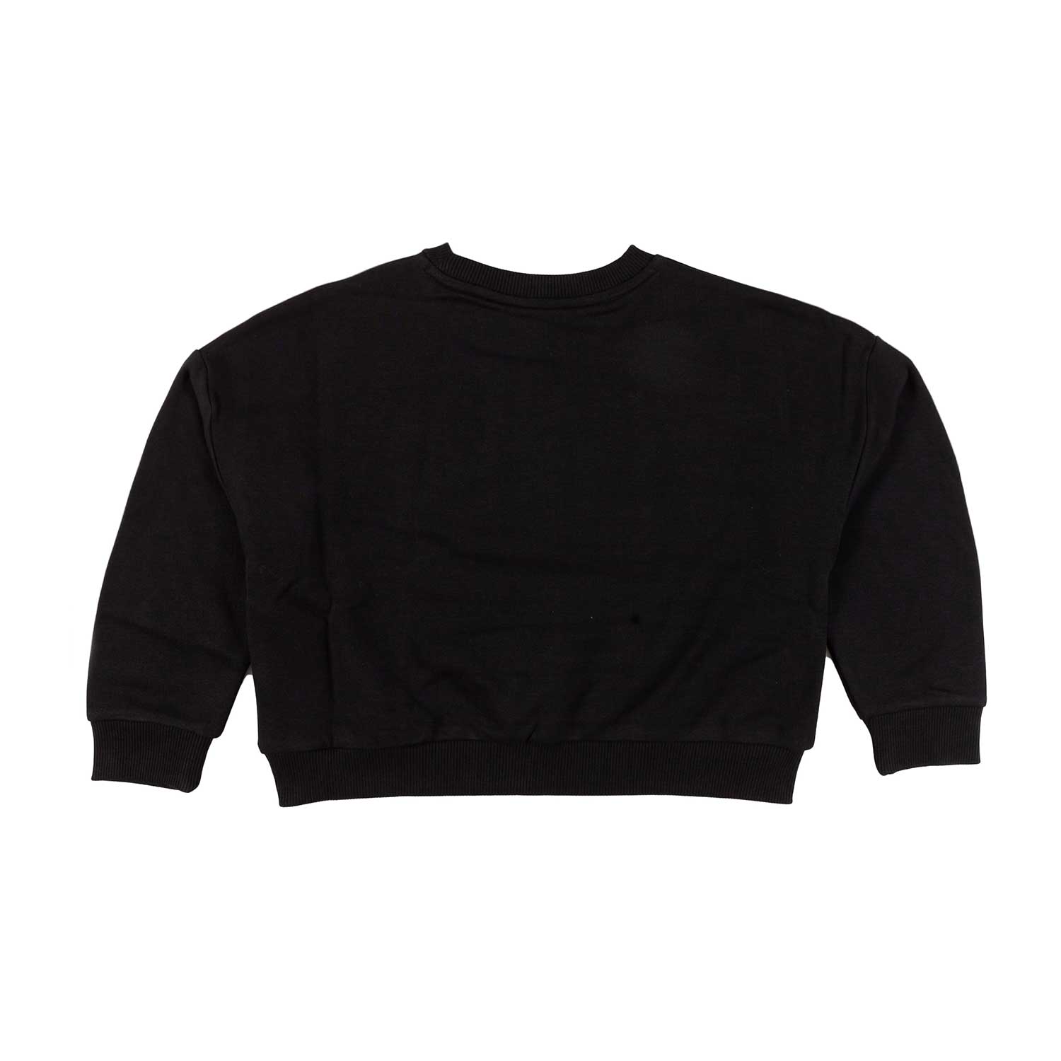 FELPA CROPPED NERA PER BAMBINA E TEENAGER - annameglio.com abbigliamento moda