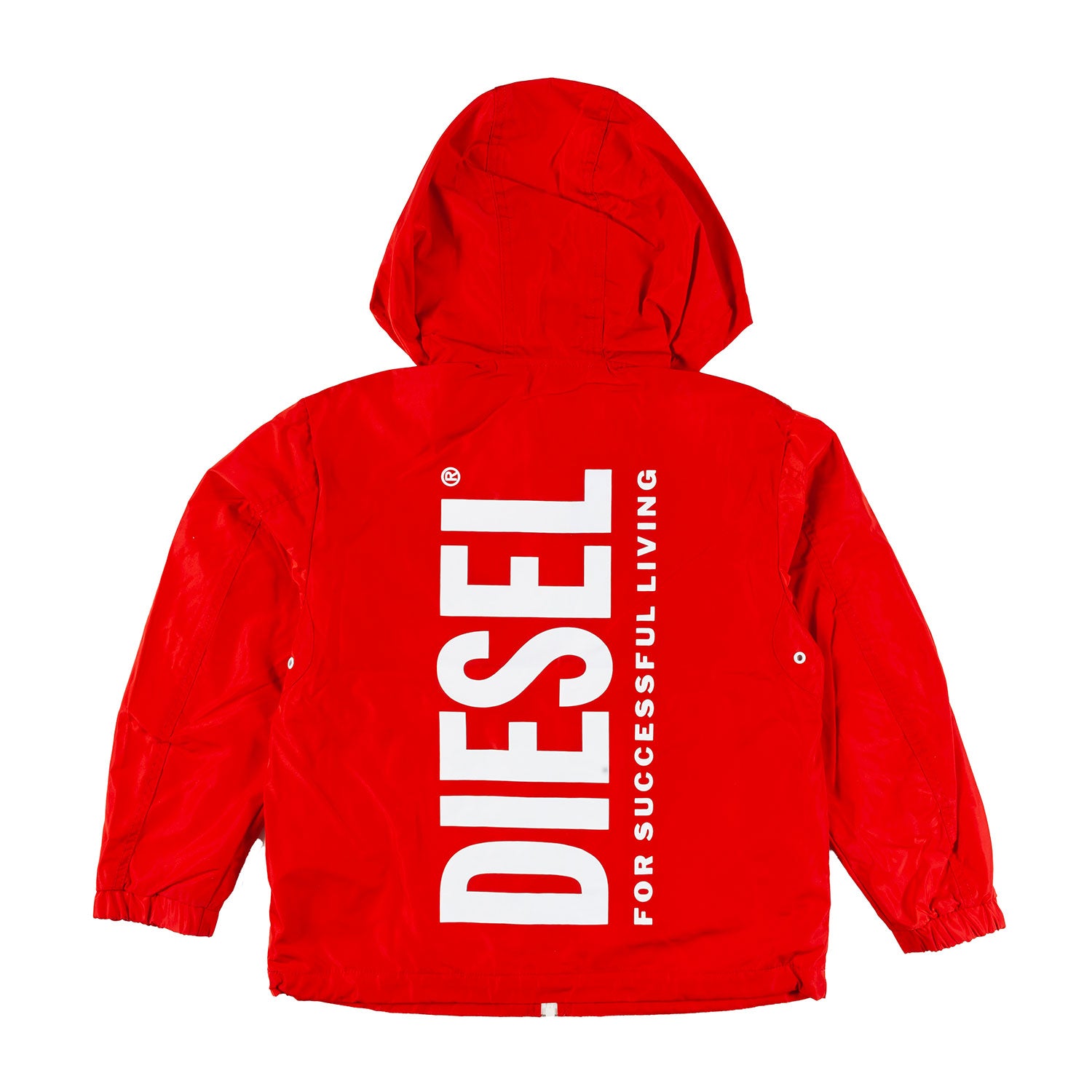 GIACCA A VENTO UNISEX ROSSA CON MAXI LOGO BIANCO - annameglio.com abbigliamento moda