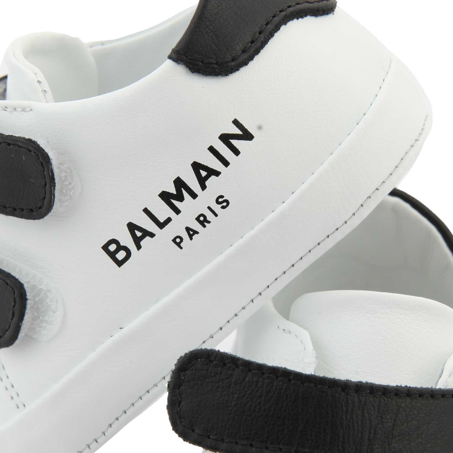 MINI SNEAKER UNISEX BIANCHE CON DETTAGLI NERI - annameglio.com abbigliamento moda