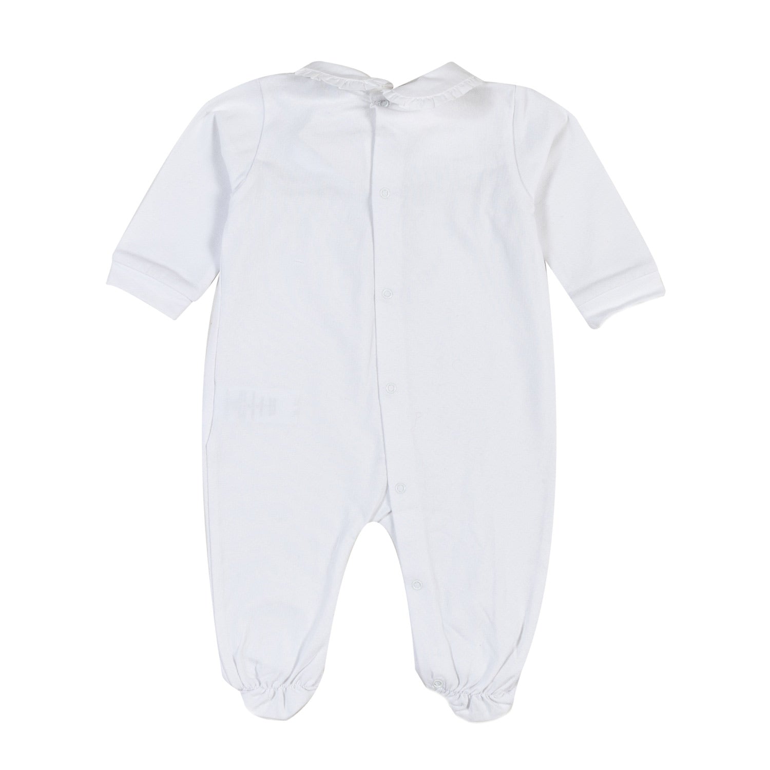 TUTINA BIANCA CON FIORELLINI RICAMATI NEONATA - annameglio.com abbigliamento moda