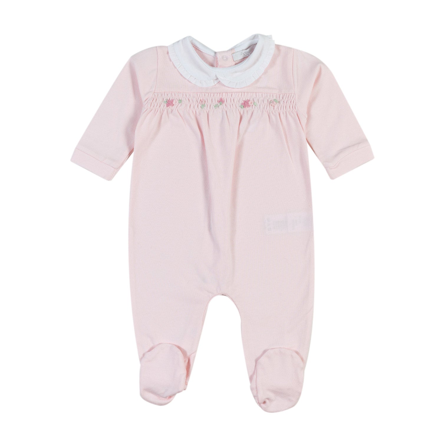 TUTINA ROSA CON FIORELLINI RICAMATI NEONATA - annameglio.com abbigliamento moda