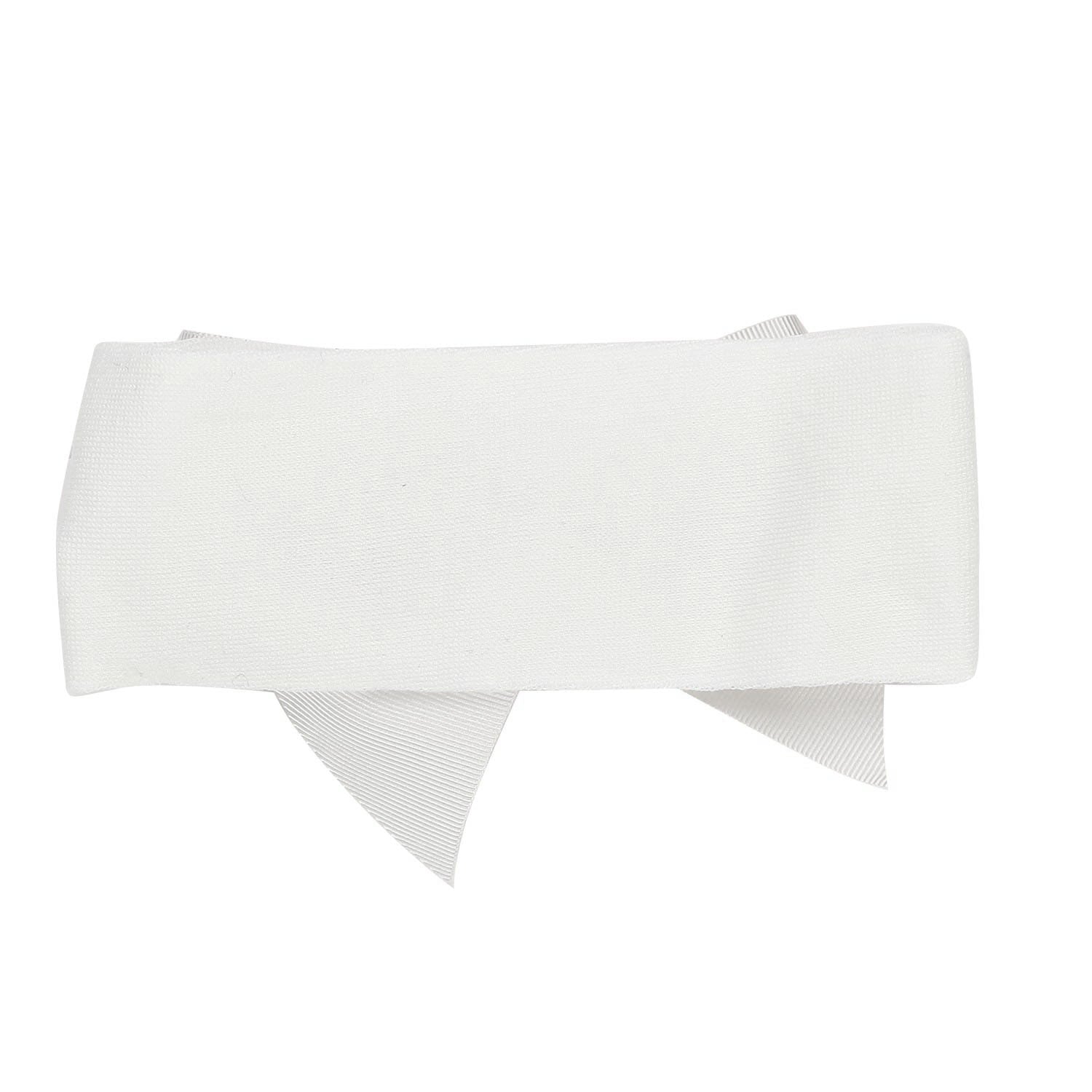 FASCIA CAPELLI BIANCA CON FIOCCO NEONATA - annameglio.com abbigliamento moda