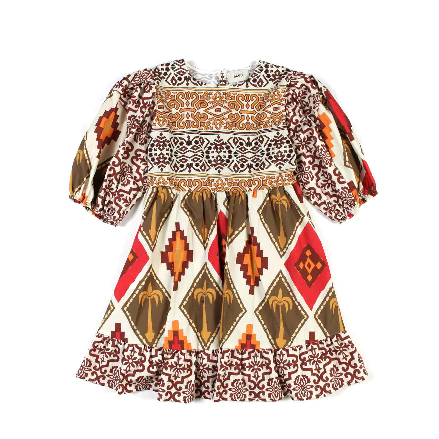 ABITO ETNICO MULTICOLOR BAMBINA E TEENAGER - annameglio.com abbigliamento moda