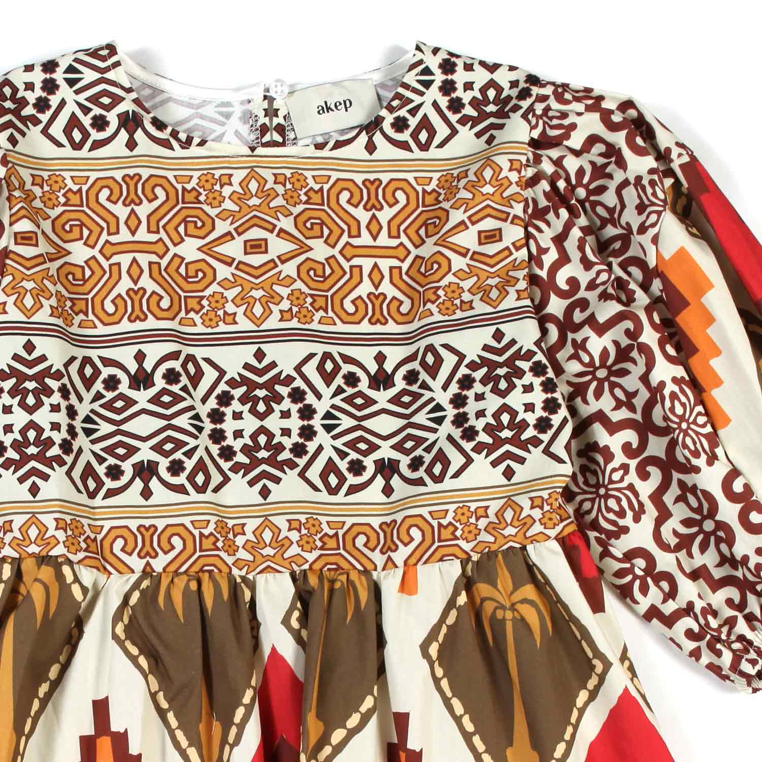 ABITO ETNICO MULTICOLOR BAMBINA E TEENAGER - annameglio.com abbigliamento moda