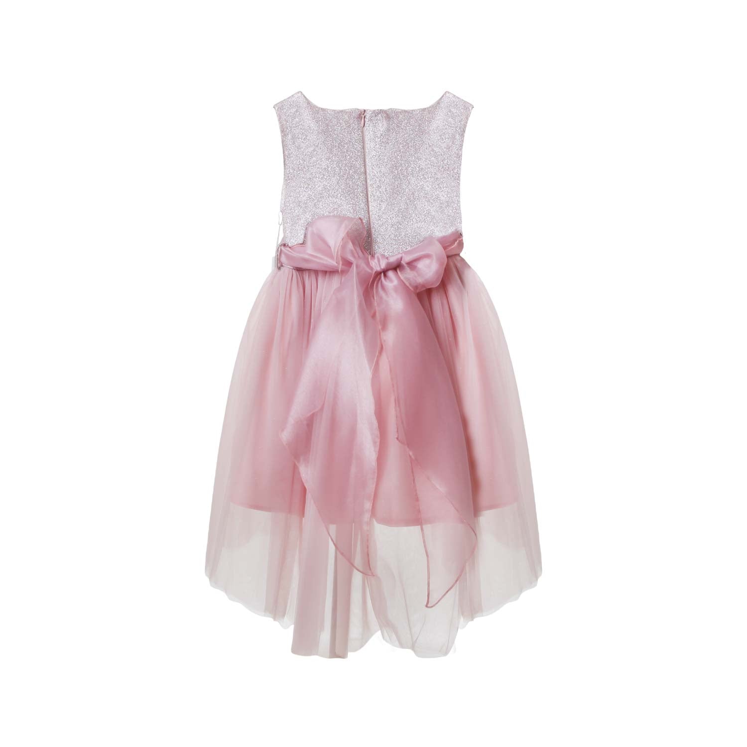 ABITO TULLE ROSA GLICINE E ARGENTO GLITTER - annameglio.com abbigliamento moda