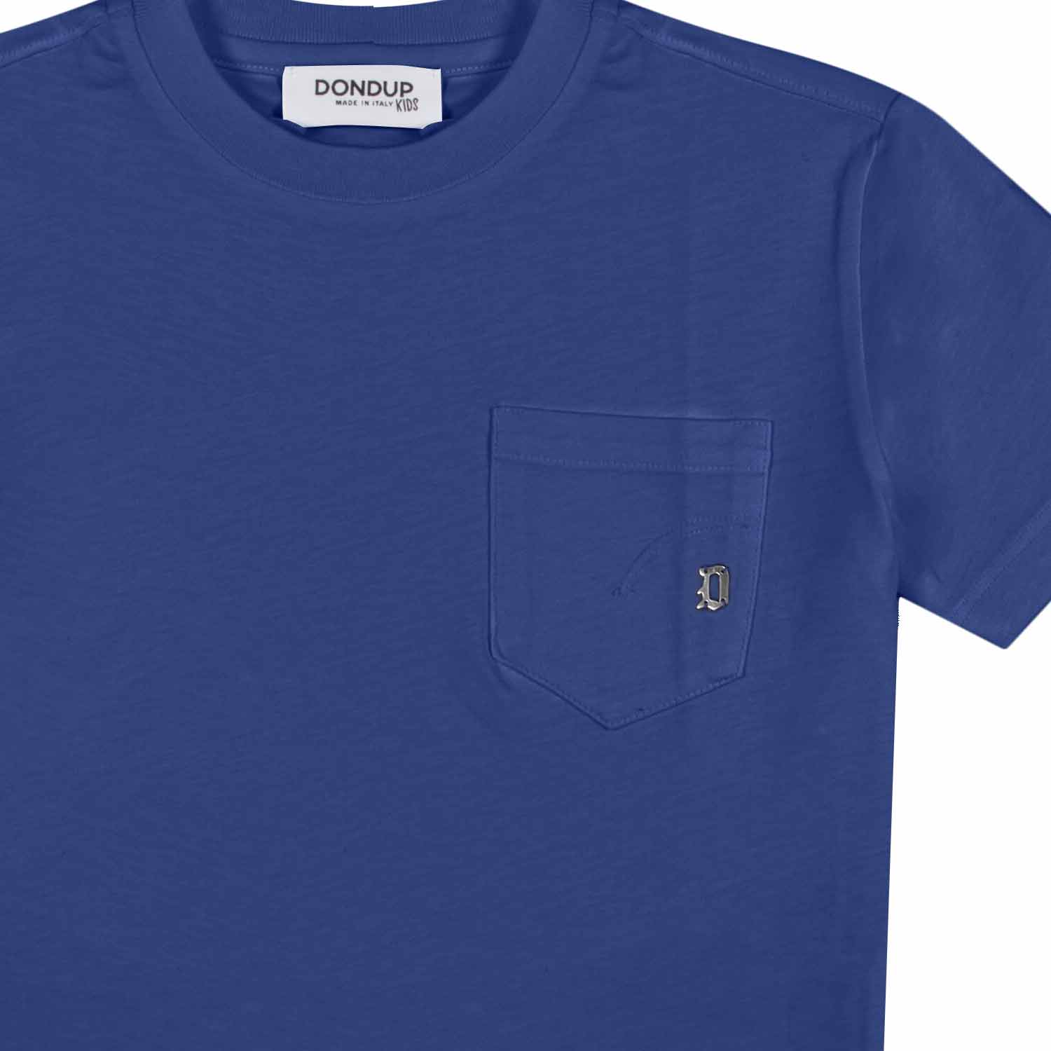 T-SHIRT BLU CON TASCHINO BAMBINO E RAGAZZO - annameglio.com abbigliamento moda