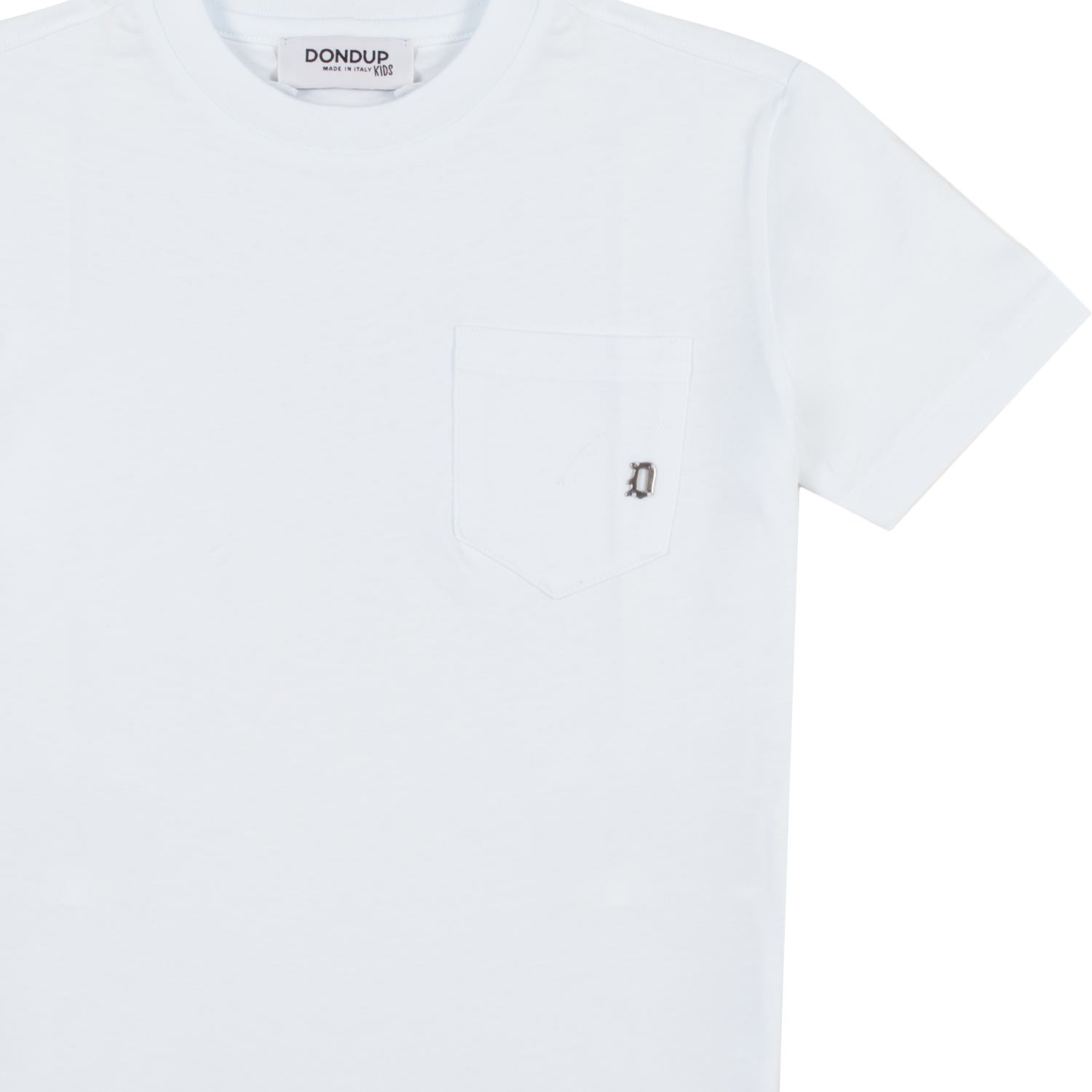 T-SHIRT BIANCA CON TASCHINO BAMBINO E RAGAZZO - annameglio.com abbigliamento moda