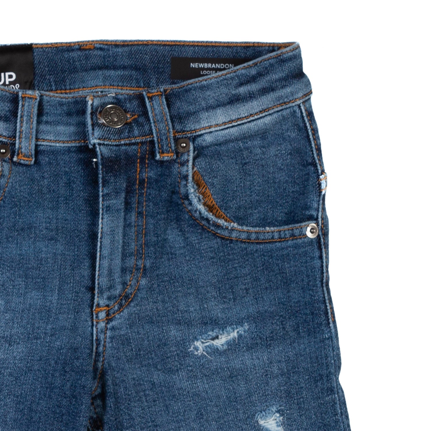 SHORTS DI JEANS BLU CON STRAPPI BAMBINO E TEENAGER - annameglio.com abbigliamento moda