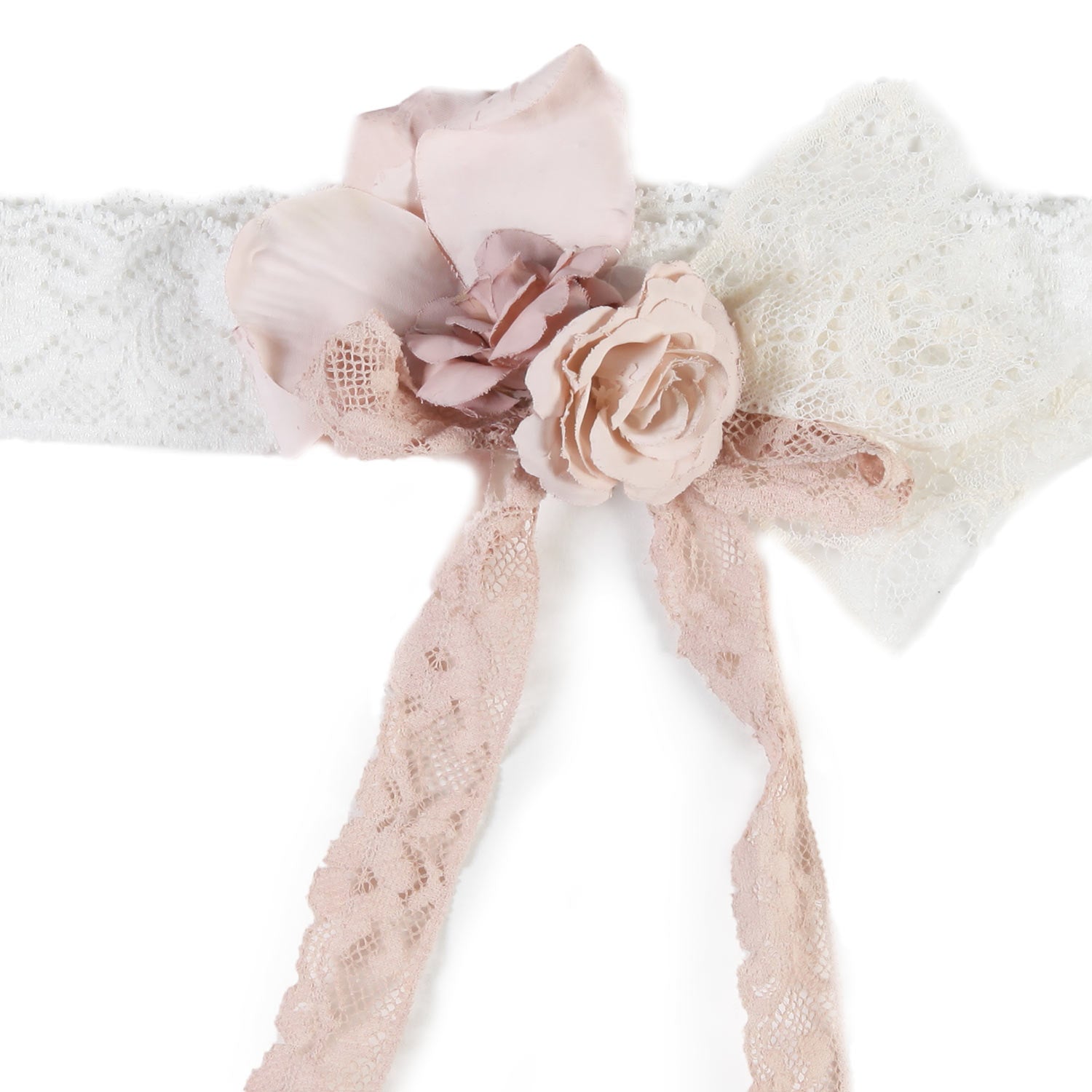 CORONA FLOREALE ROSA ANTICO E BIANCO - annameglio.com abbigliamento moda