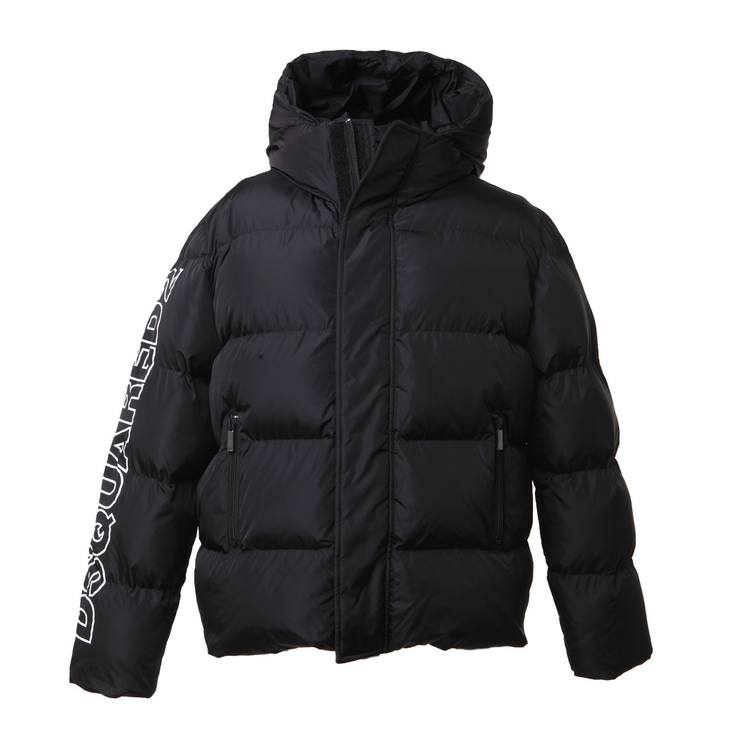 Giubbotto unisex nero con logo Dsquared2 bianco - annameglio.com abbigliamento moda