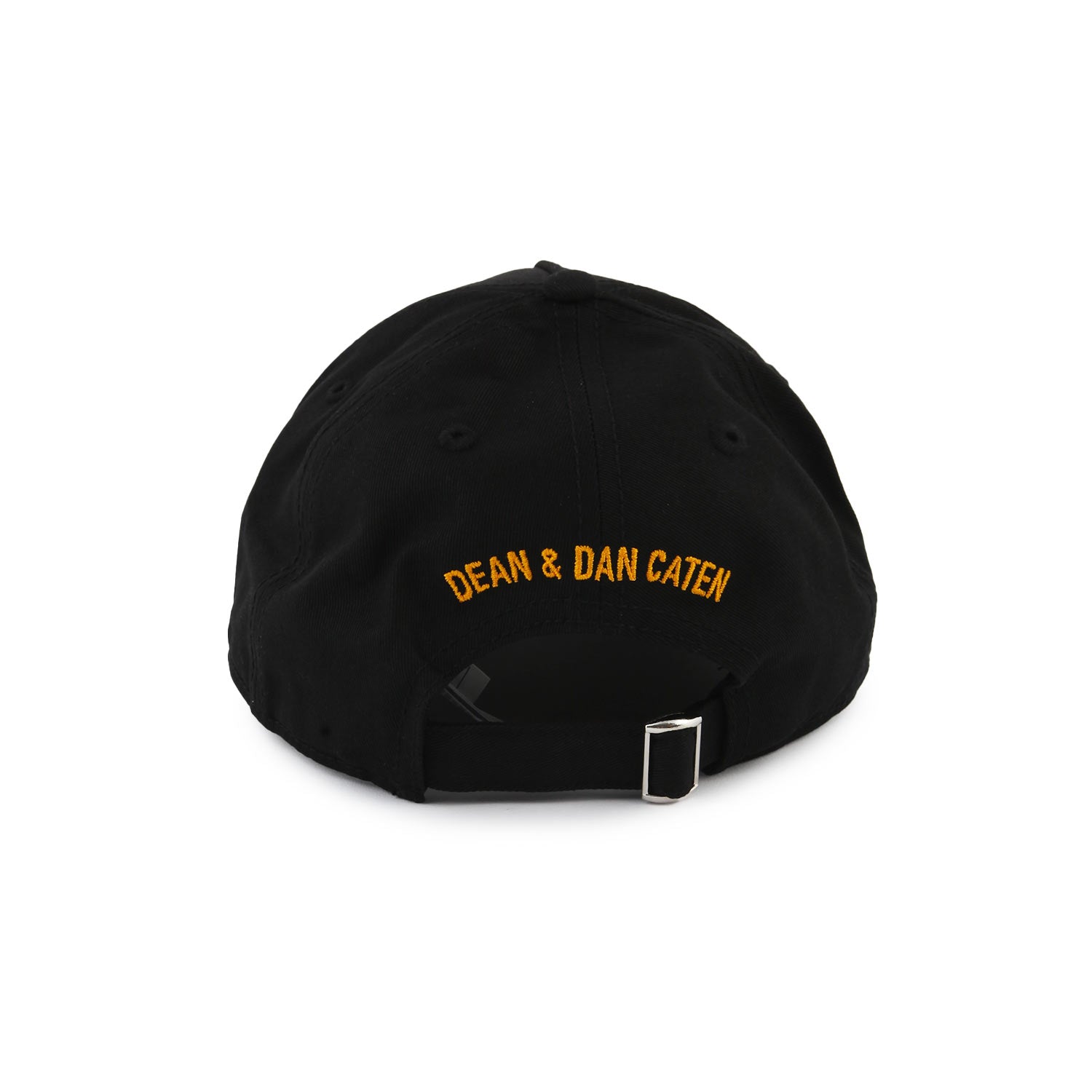 Cappello Dsquared2 nero con loghi arancio e rosso - annameglio.com abbigliamento moda
