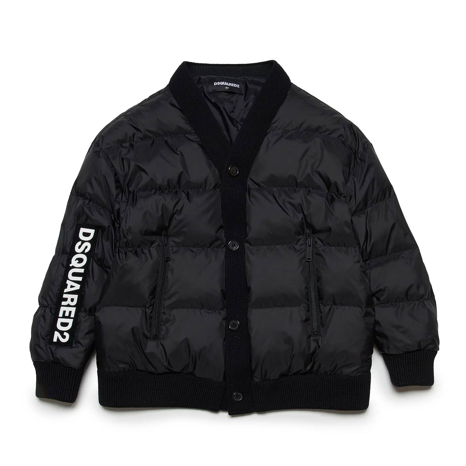 Piumino Nero Dsquared2 con logo - annameglio.com abbigliamento moda