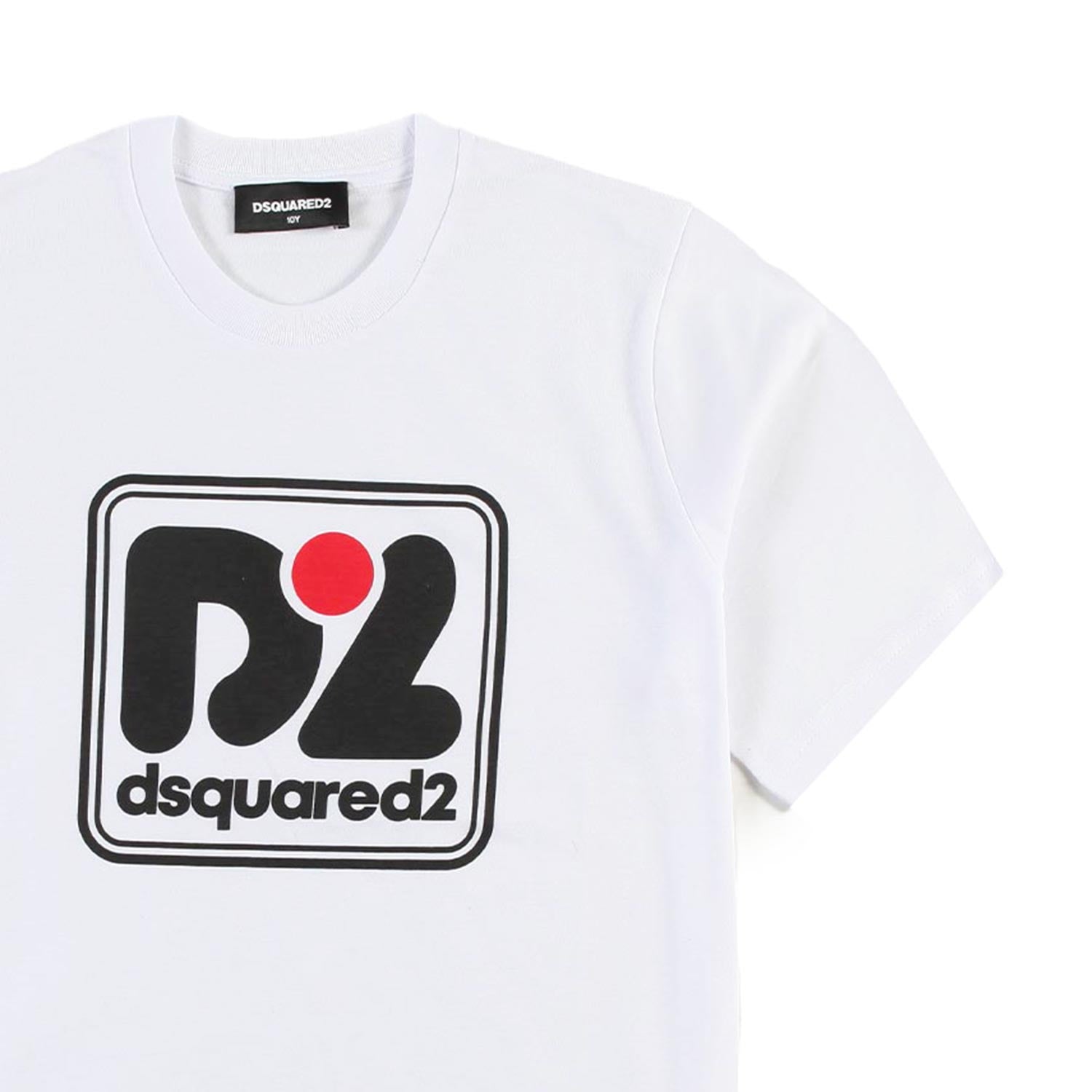 maglia bianca bambino con logo a contrasto - annameglio.com abbigliamento moda