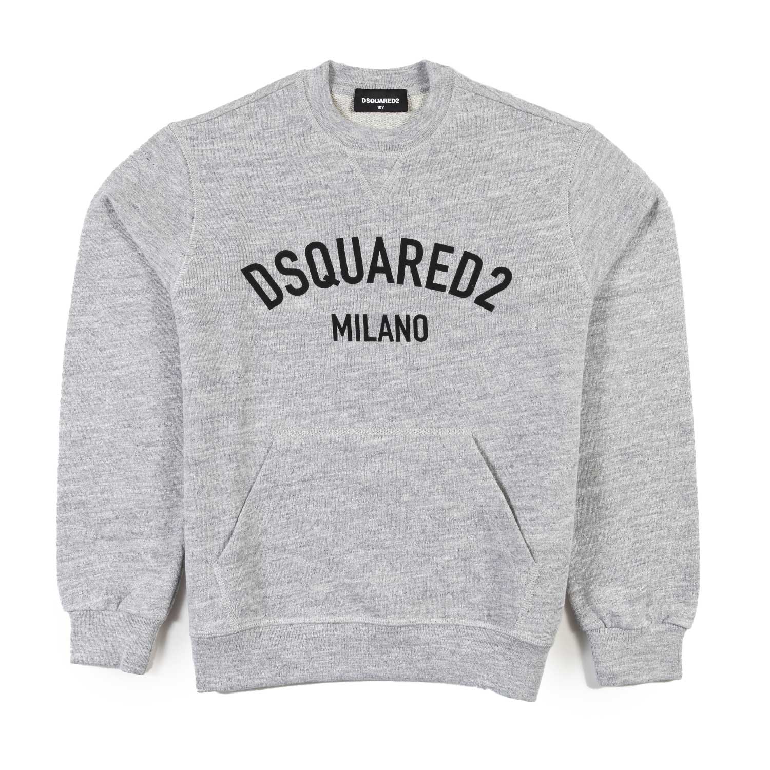 Felpa unisex Dsquared2 grigia con logo nero - annameglio.com abbigliamento moda