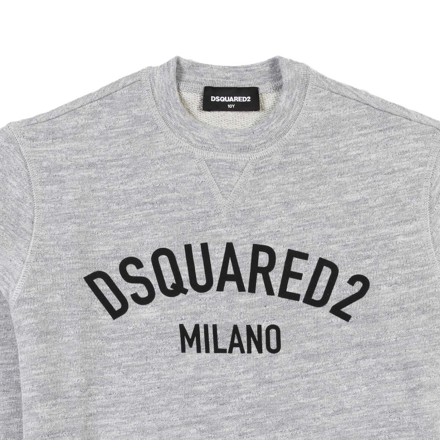 Felpa unisex Dsquared2 grigia con logo nero - annameglio.com abbigliamento moda
